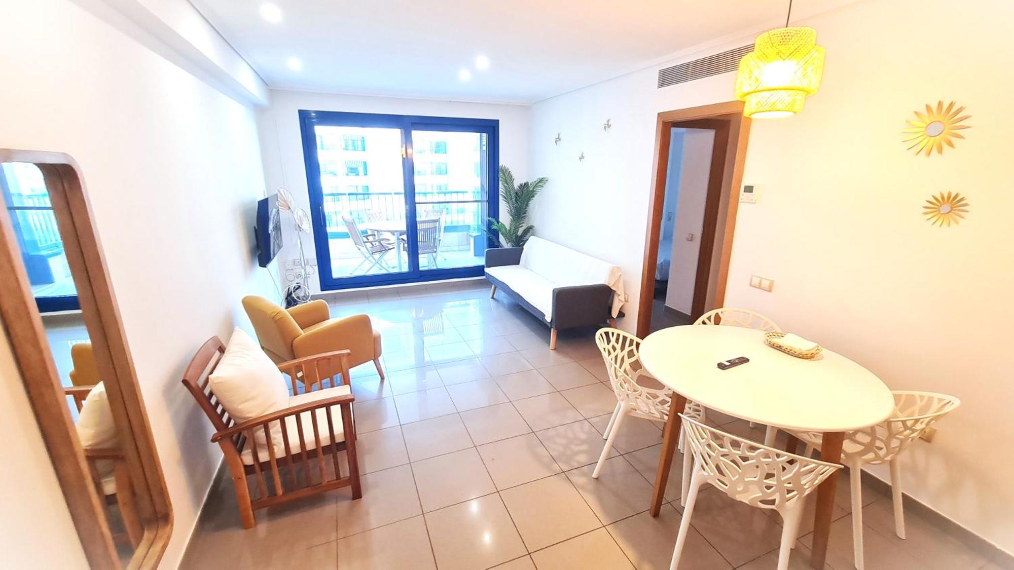 Beach Valencia Luxury D15-9 Apartment With Terrace And Sea Views With Two Rooms Kültér fotó